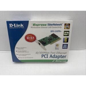 D-Link Express Ethernetwork 10 / 100 Mbps PCI Adapter Brand New Sealed